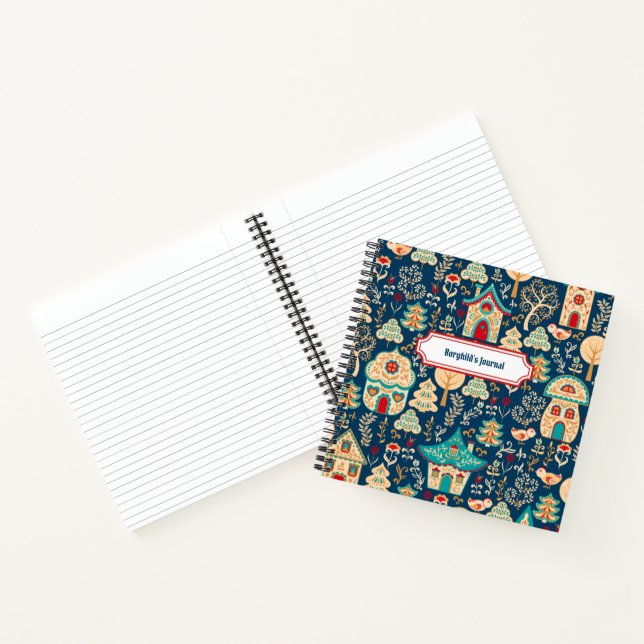 Whimsical Nordic Houses Notizbuch (Innenseite)