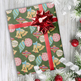 Whimsical Nostalgic Weihnachtsschmuck Niedlich Spa Geschenkpapier
