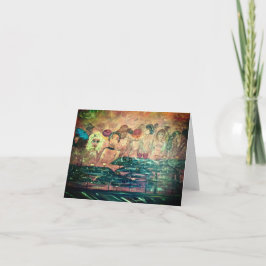 Whimsical Note Card, Gruß, Einladung