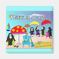 Whimsical Nun Art Gifts & Cards