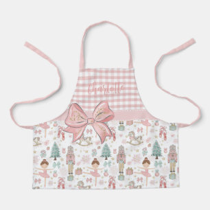 Whimsical Nutcracker Pastell Pink Weihnachtsballet Schürze