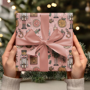 Whimsical Nutcracker Pink  Geschenkpapier