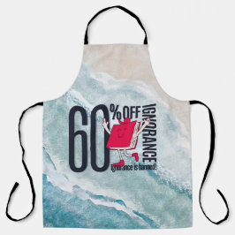 Whimsical Ocean Waves 60 Percent Off Ignorance All Schürze