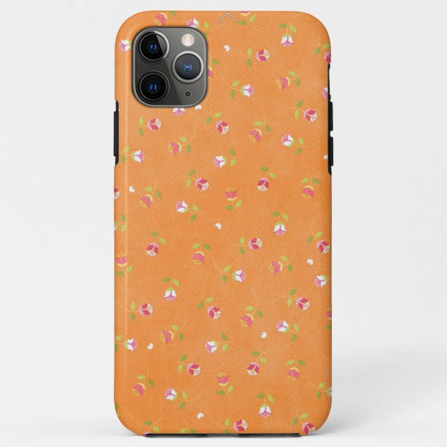 Whimsical Orange Tulip Design Case-Mate iPhone Hülle (Rückseite)