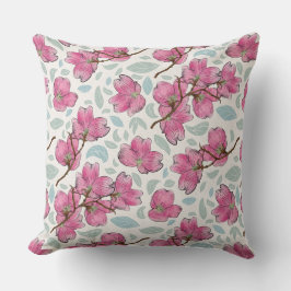 Whimsical Orchid Garden Square Pillow  Kissen