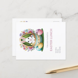 Whimsical Ostereierjagd: Hübsch Postkarte