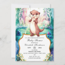 Whimsical Otter Baby Dusche