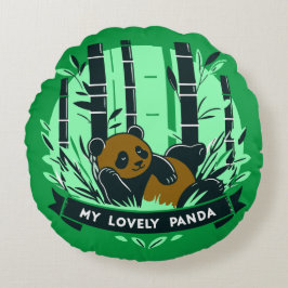 Whimsical Panda Geschenke: Adorable Designs & Artw Rundes Kissen