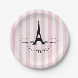 Whimsical Paris Eiffel Tower   BRAUTPARTY Pappteller