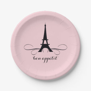 Whimsical Paris Eiffel Tower   BRAUTPARTY Pappteller