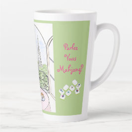 Whimsical Paris und Eiffelturm MAHJONG Milchtasse