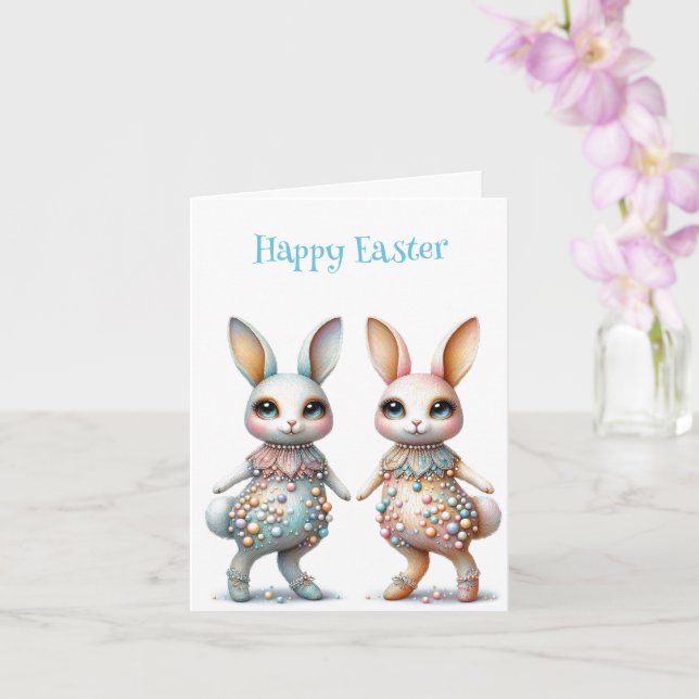 Whimsical Pastel Bunnies zum Herunterladen zu Oste Karte (Orchidee)