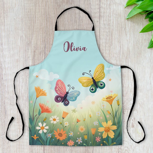 Whimsical Pastel Butterfly Garden Schürze (Von Creator hochgeladen)