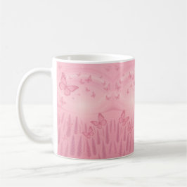 Whimsical Pastel Butterfly Sunrise Mug Kaffeetasse