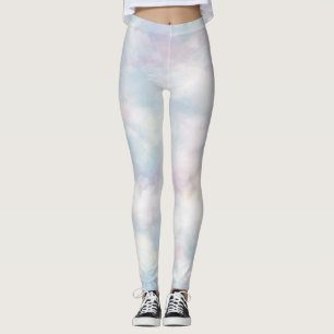 Whimsical Pastel Clouds Leggings