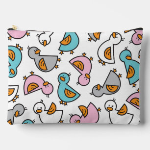 Whimsical Pastel Niedlich Cartoon Baby Ducks Duckl Zubehörtasche