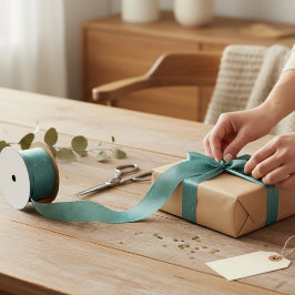 Whimsical Pastel Polka Dot Christmas Satinband