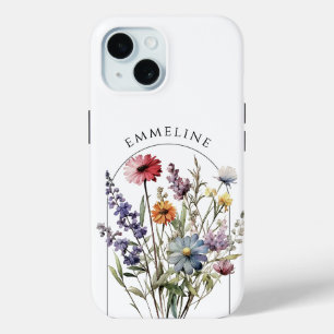 Whimsical Personalisiert Floral Wildblume Bouquet Case-Mate iPhone Hülle
