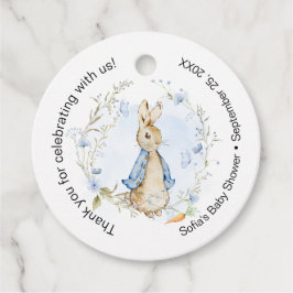 Whimsical Peter Rabbit in Blau Geschenkanhänger