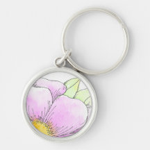Whimsical Pink Aquarellblume