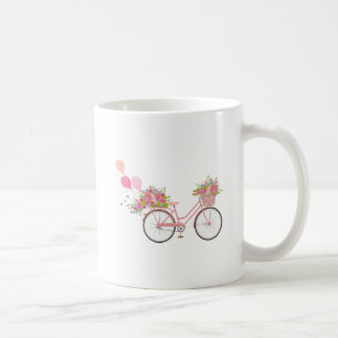 Whimsical Pink Bicycle Tasse