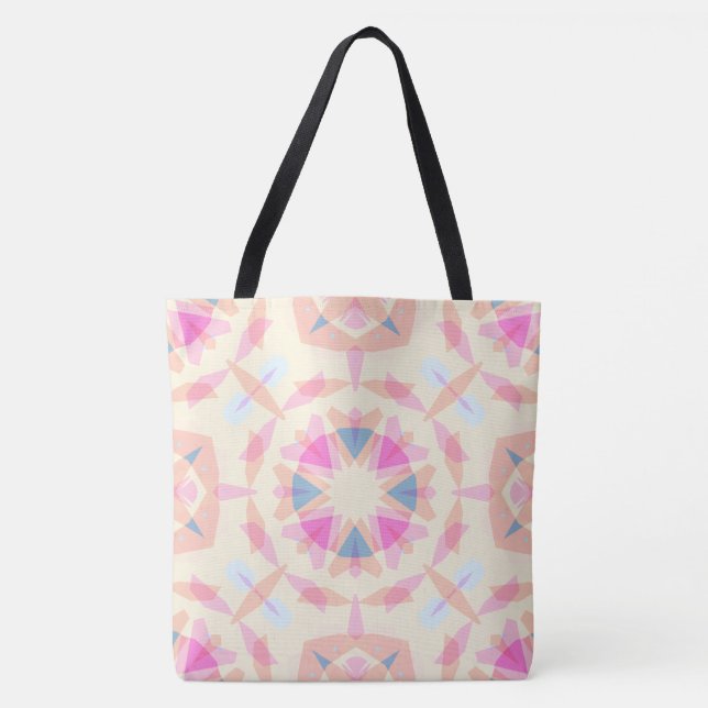 Whimsical Pink Blue Star Pattern Dopamine Decor (Vorderseite)