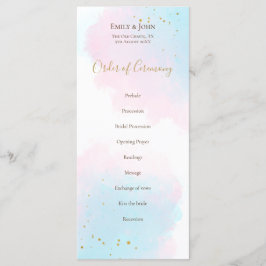 Whimsical Pink Blue Wasserfarben Pastellfarben Hoc Programm