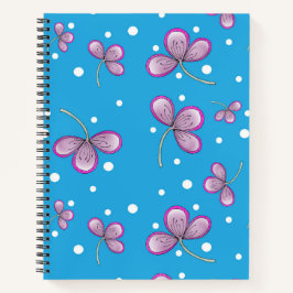 Whimsical Pink Drei-Petal-Notebook Notizbuch