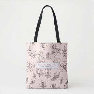 Whimsical Pink Floral Doula oder Hebamme Förderung
