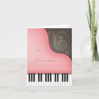 Whimsical Pink Piano Mama oder Oma Muttertag
