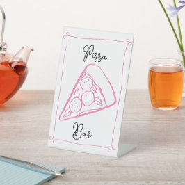Whimsical Pizza Bar Sign Sockelschild