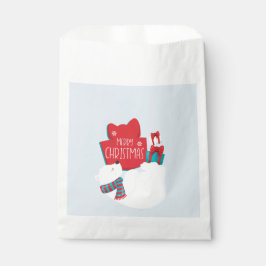 Whimsical Polar Bär und präsentiert Weihnachten Geschenktütchen