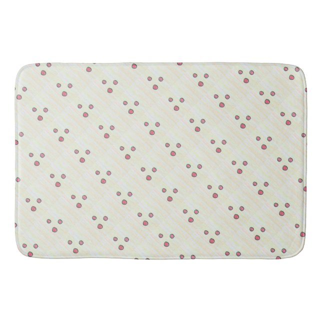 Whimsical Polka Dot Design Badematte (Vorderseite)