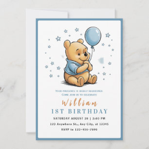 Whimsical Pooh & Freunde Geburtstag Einladung