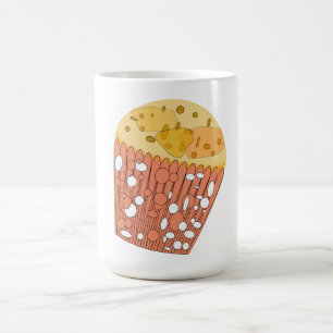 Whimsical Popcorn Tasse - Fun Coffee Cup