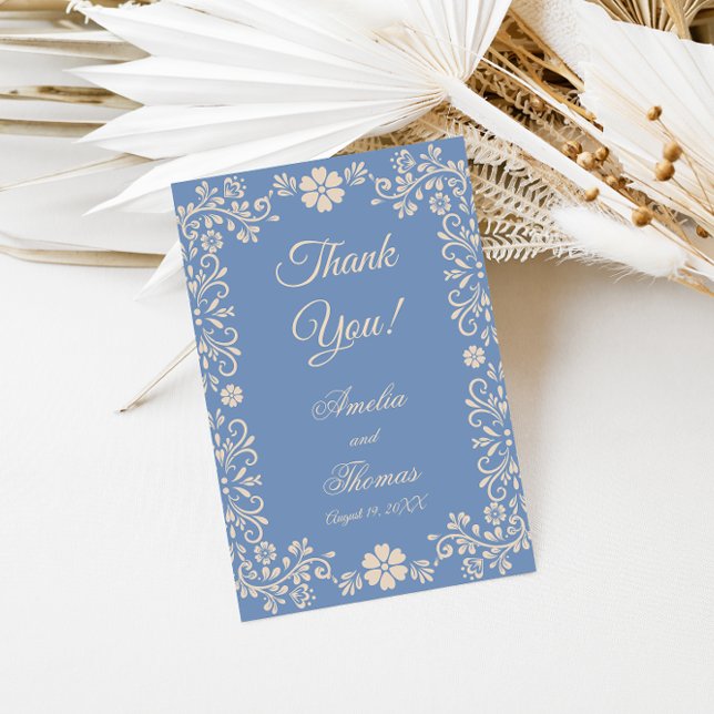 Whimsical Powder Blau Hochzeit Danke (Von Creator hochgeladen)