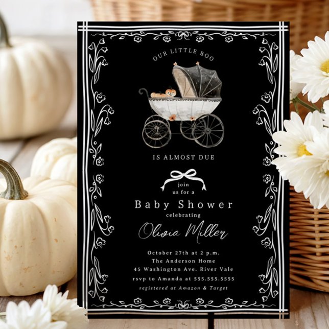 Whimsical Pram Baby Dusche Einladung (Von Creator hochgeladen)