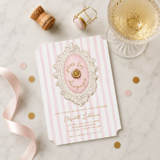 Whimsical Press für Champagner-Geburtstag Einladung