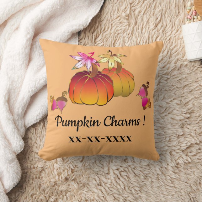 Whimsical Pumpkin Charms Kissen (Decke)