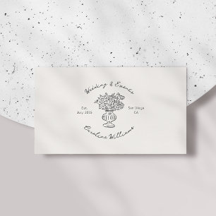 Whimsical, QR Code Event Planning Business Card Visitenkarte