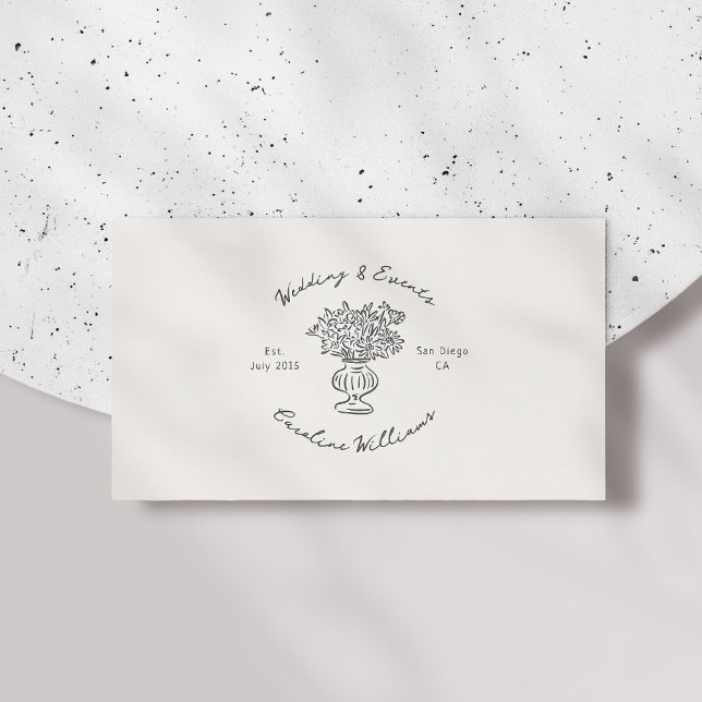 Whimsical, QR Code Event Planning Business Card Visitenkarte (Von Creator hochgeladen)