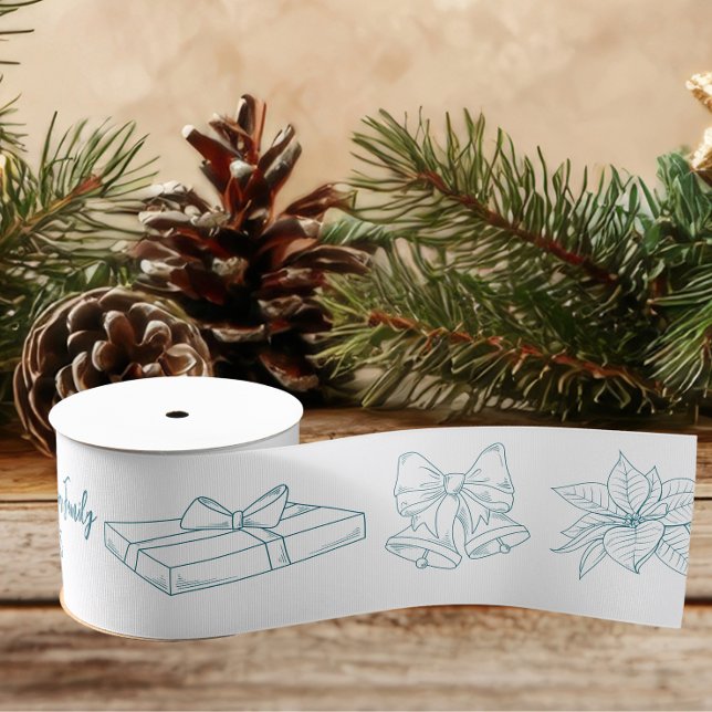 Whimsical Quirky Doodle Holiday Ripsband (Von Creator hochgeladen)