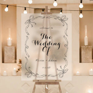 Whimsical Quirky Hand Draw Willkommen Acrylschild