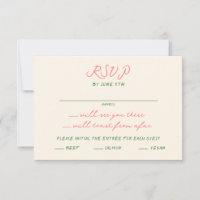 Whimsical Quirky handgeschriebene Hochzeit