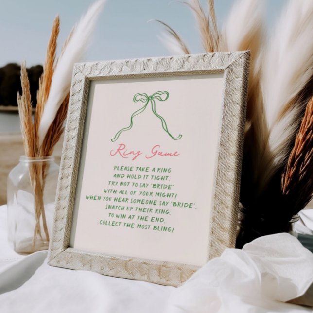 Whimsical Quirky Handwriting Ring Game Poster (Von Creator hochgeladen)