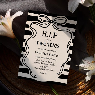 Whimsical R.I.P auf ihre Zwanziger 30. Geburtstag Einladung