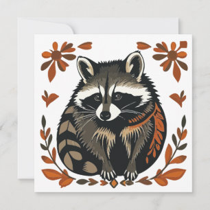 Whimsical Raccoon Woodland Animal Folks oder Triba