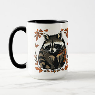 Whimsical Raccoon Woodland Animal Folks oder Triba Tasse