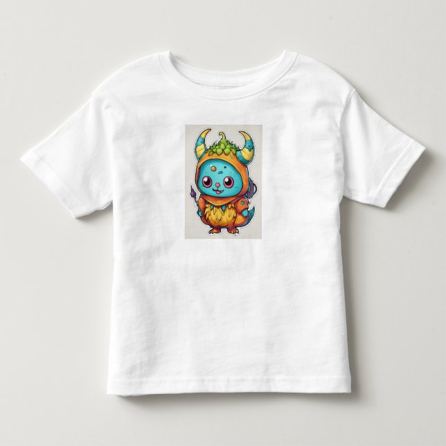 Whimsical Rainbow Dragon T - Shirt Design. (Vorderseite)