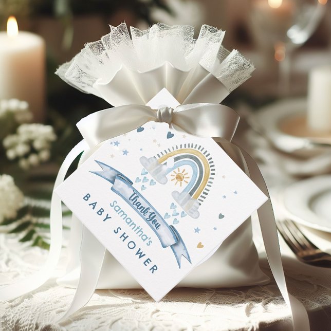 Whimsical Rainbow Watercolor Vielen Dank Geschenkanhänger (Von Creator hochgeladen)